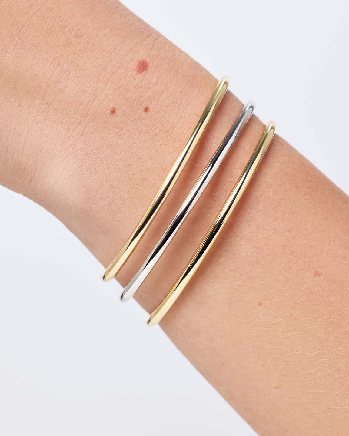 Gold Bangle Bracelet - Carter (3mm)