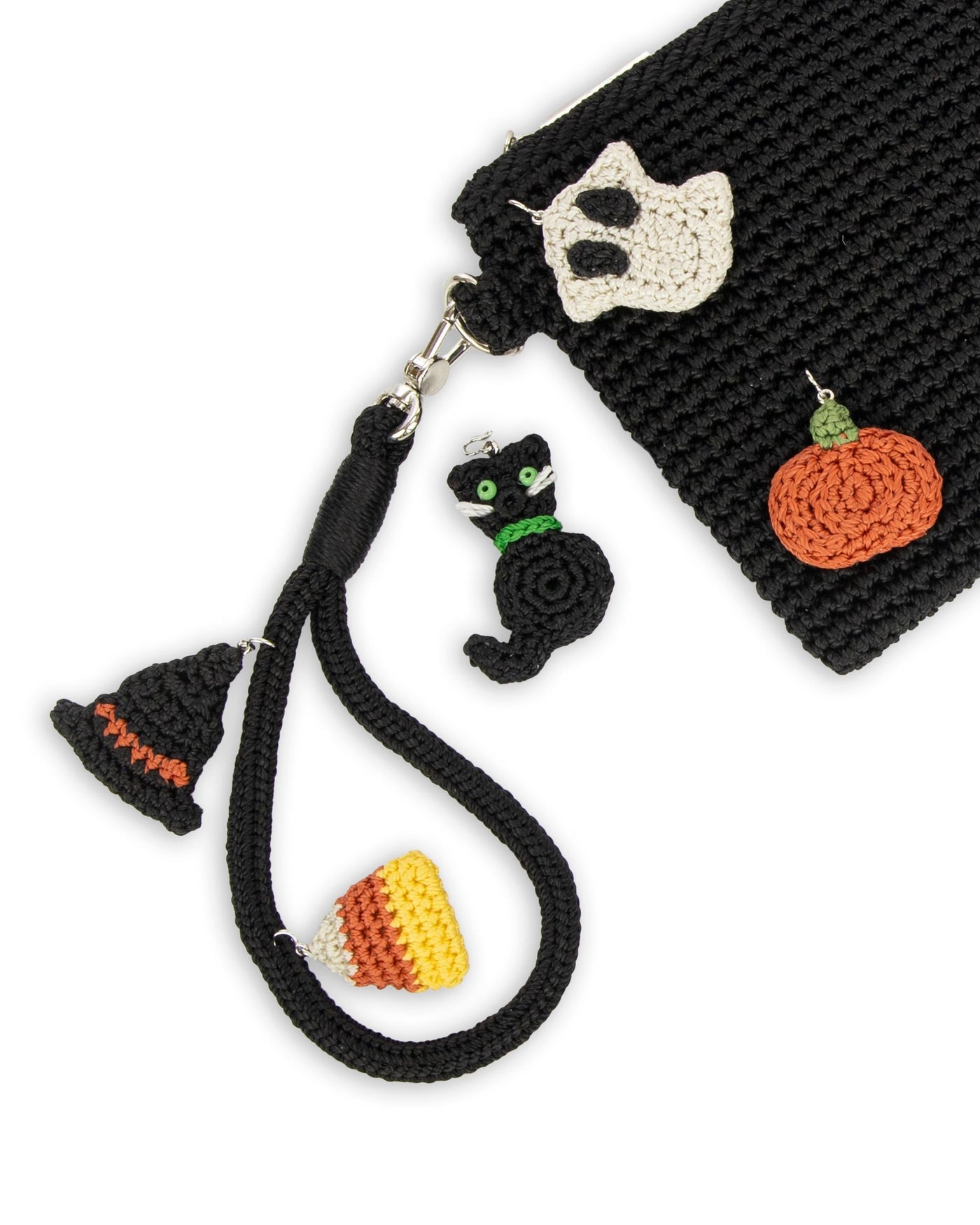 Vita Wristlet - Hand Crochet - Black