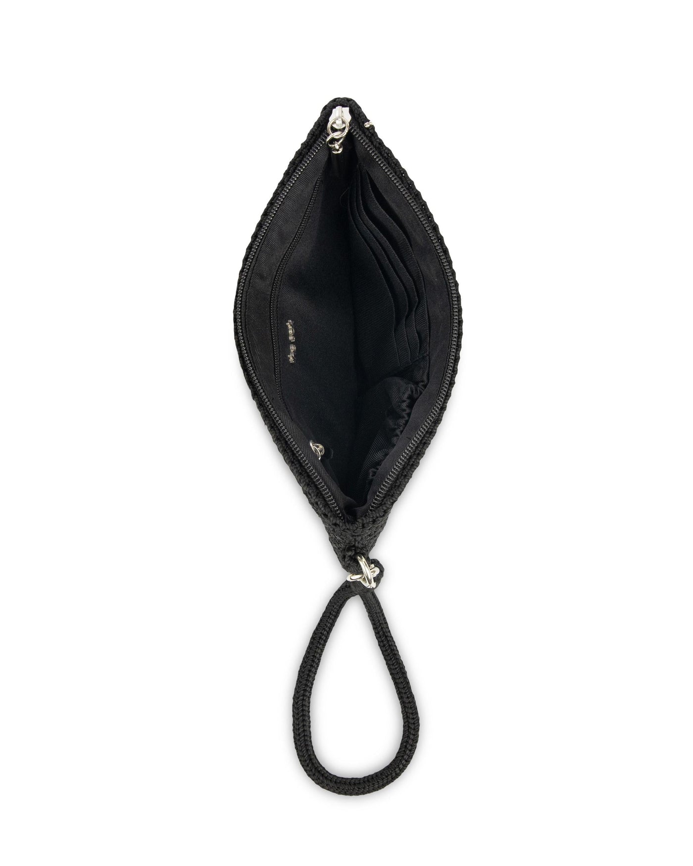 Vita Wristlet - Hand Crochet - Black