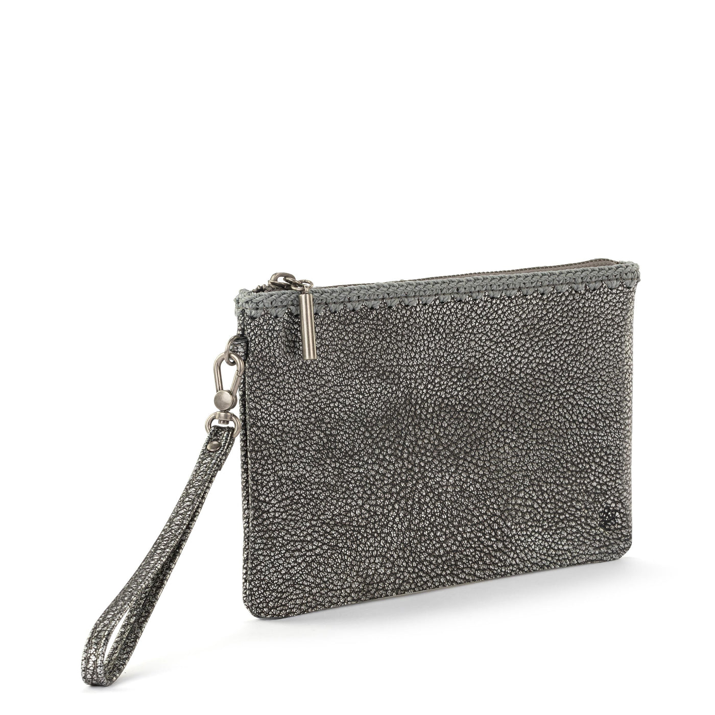 Vita Wristlet - Leather - Dark Silver