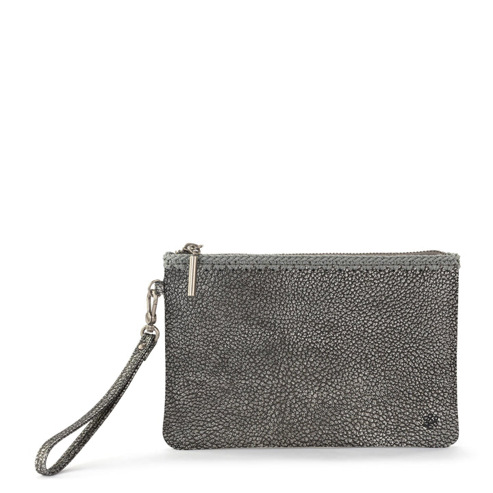 Vita Wristlet - Leather - Dark Silver