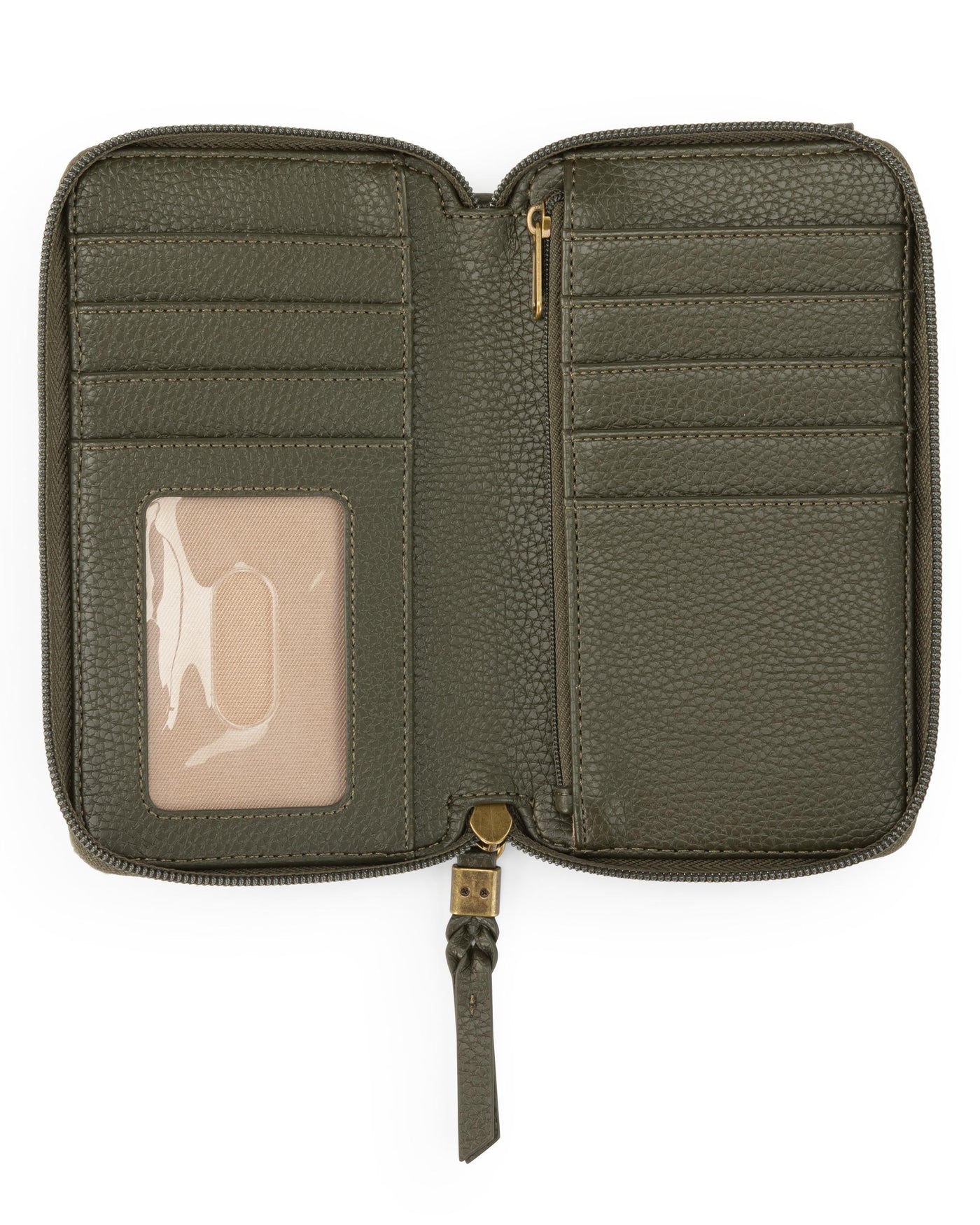 Silverlake Smartphone Wallet - Leather - Moss Suede