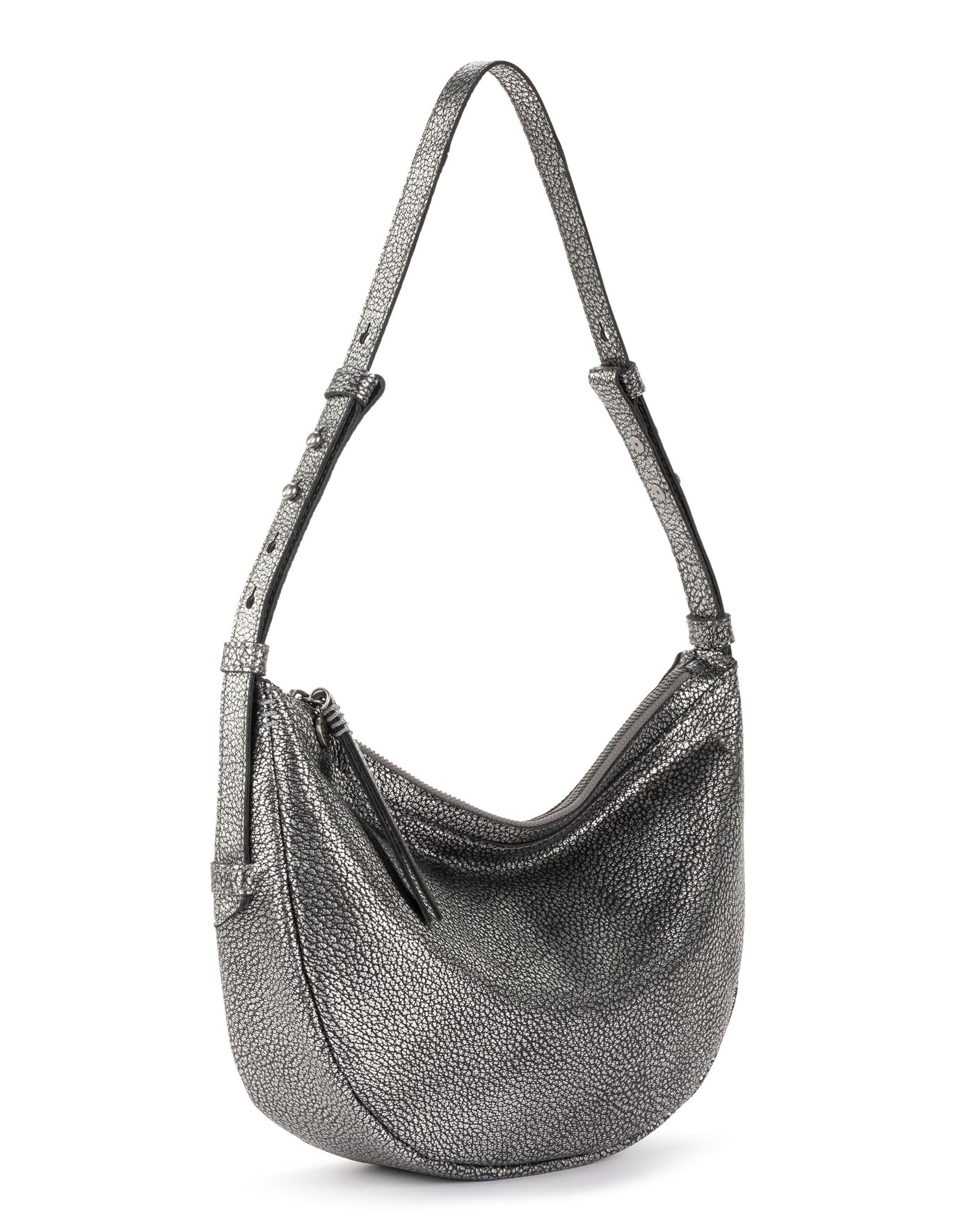 Tess Shoulder Bag - Leather - Dark Silver