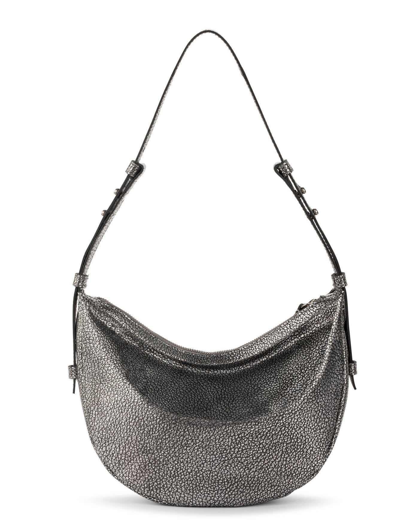 Tess Shoulder Bag - Leather - Dark Silver