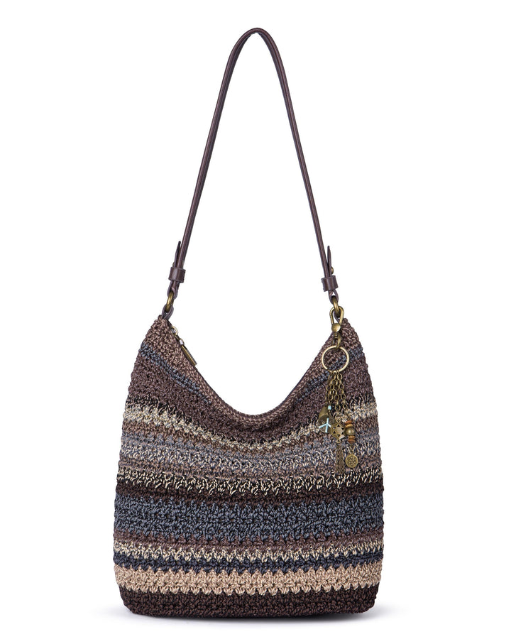 Sequoia Hobo - Hand Crochet - Aspen Stripe
