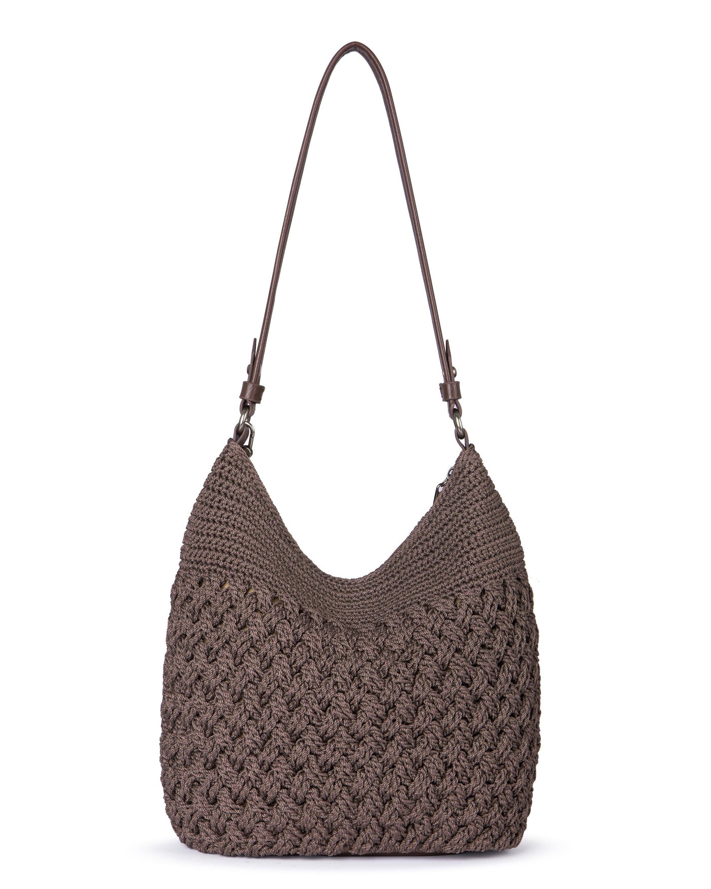 Sequoia Hobo - Hand Crochet - Mushroom Cozy Weave