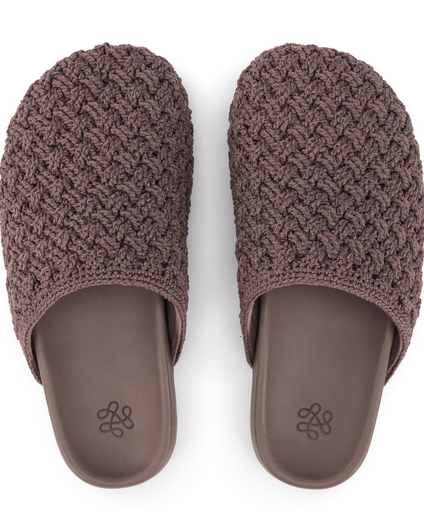 Bolinas Clog - Hand Crochet - Mushroom Cozy Weave