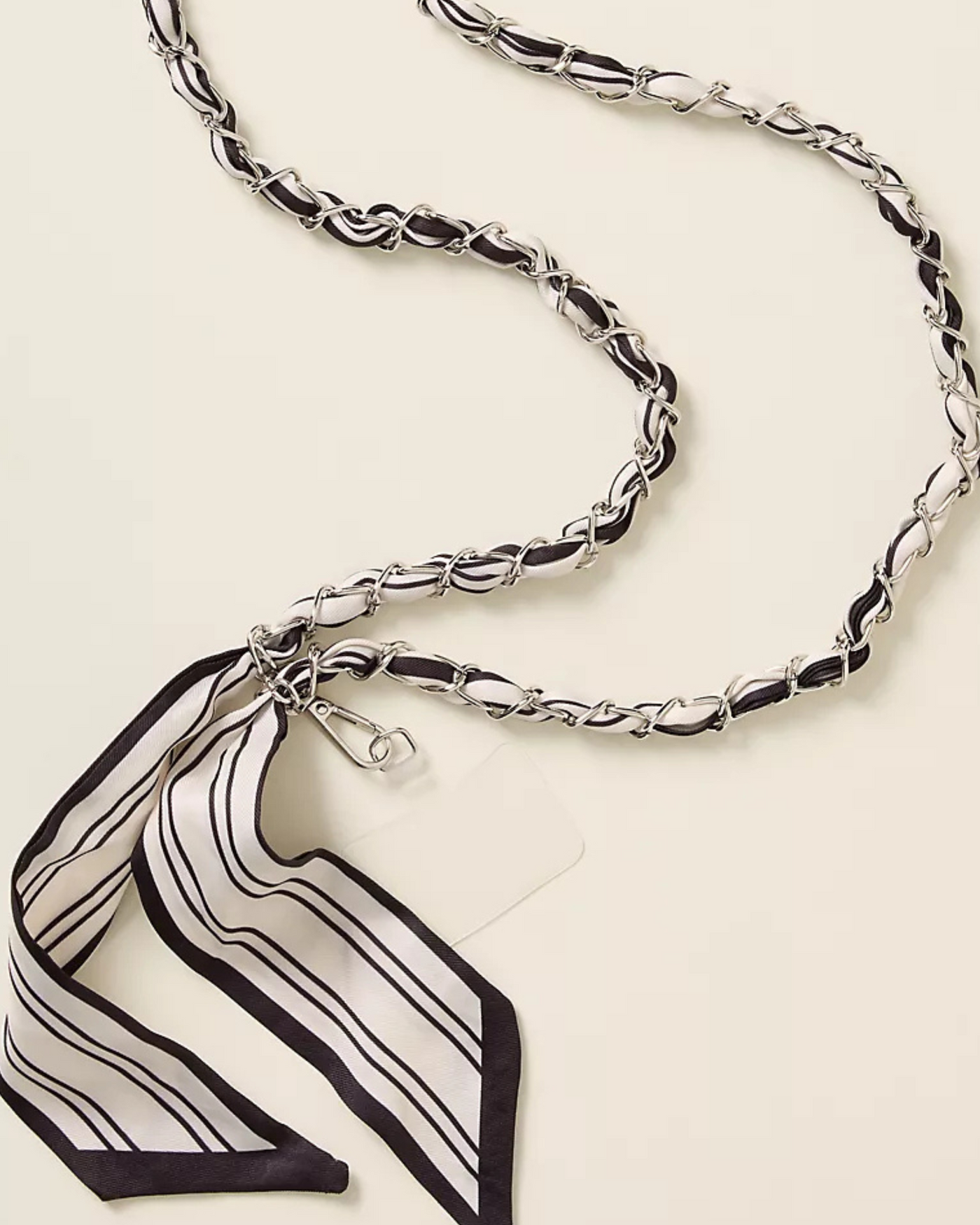 Black Tie Palms Crossbody Phone Chain