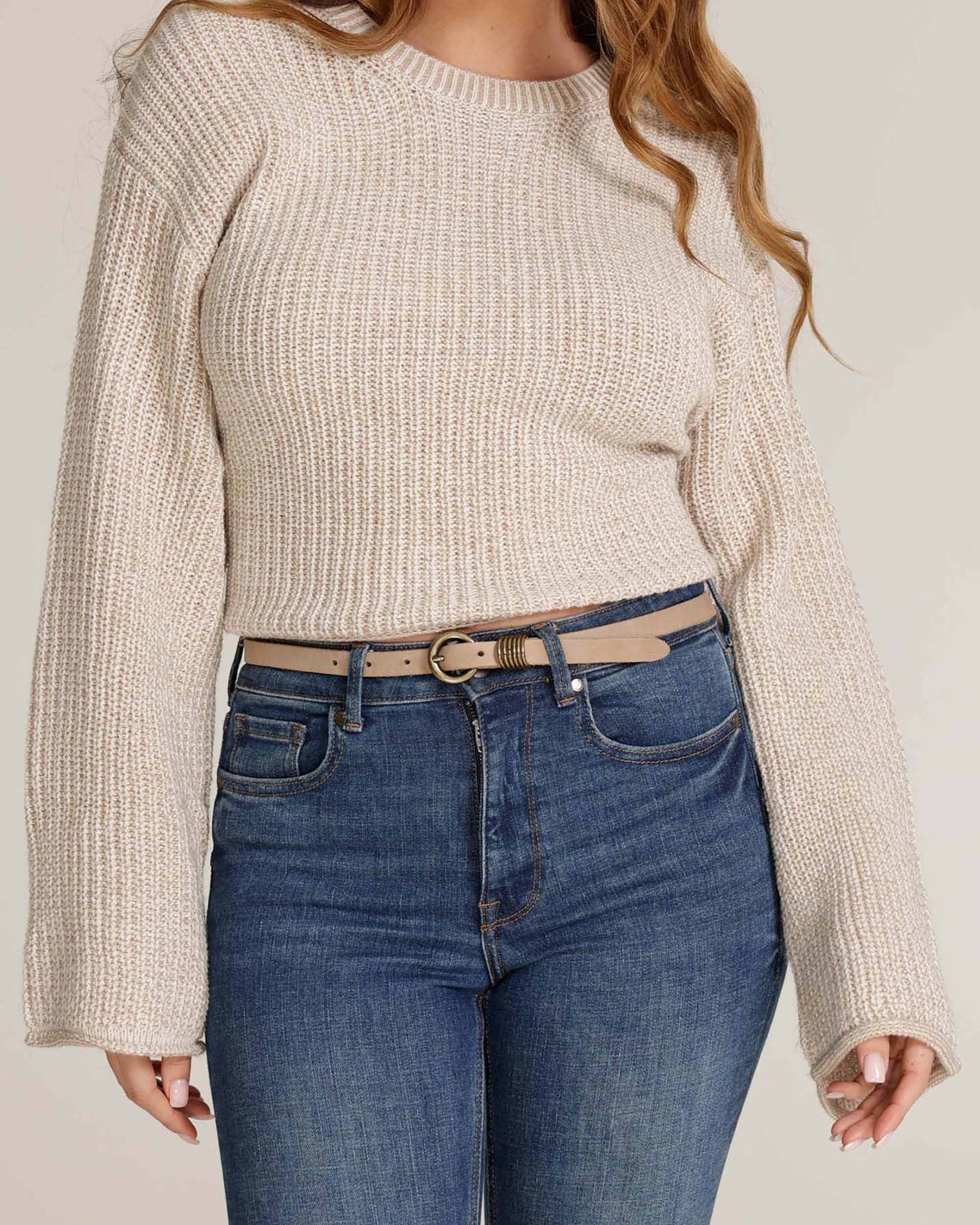 Alie | Skinny Leather Belt