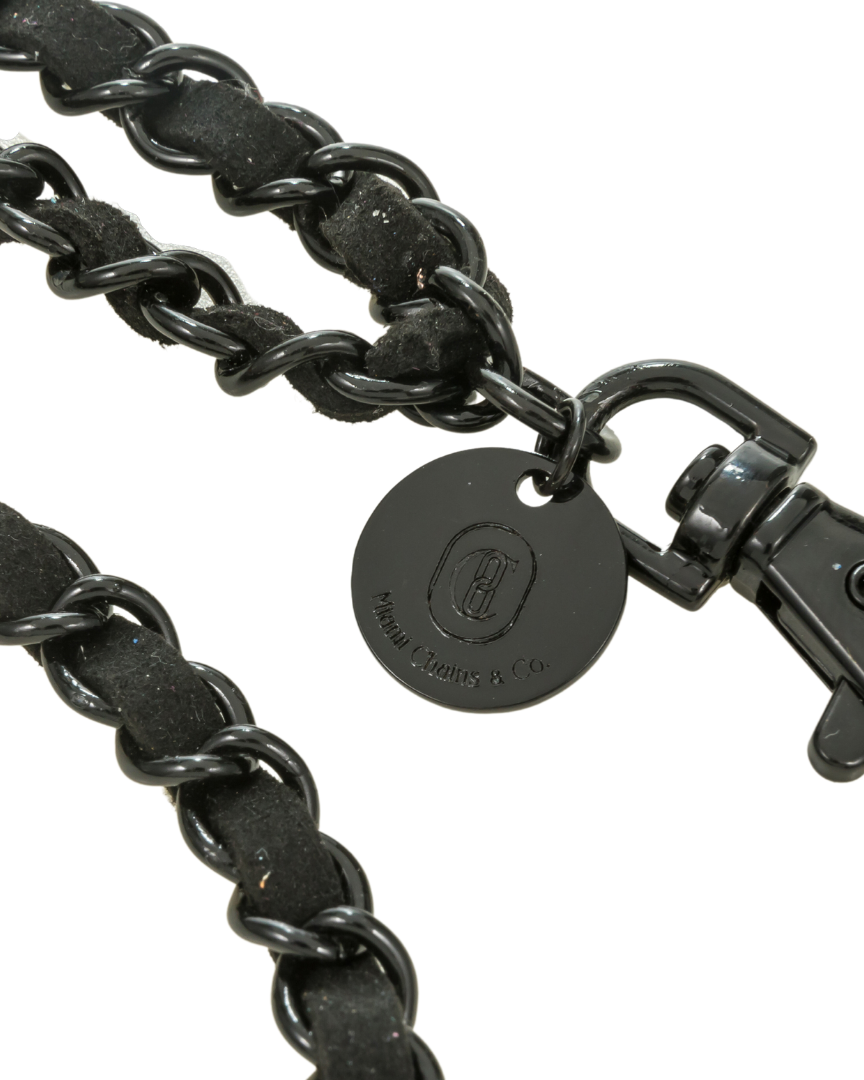 Black on Black Crossbody Phone Chain