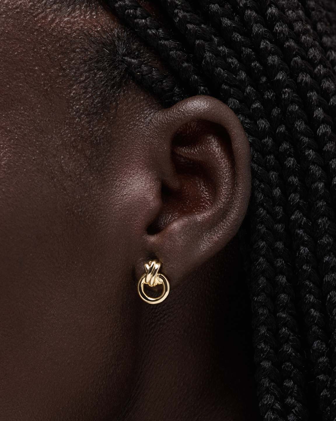 Gold Stud Earrings - Mini Remi Studs