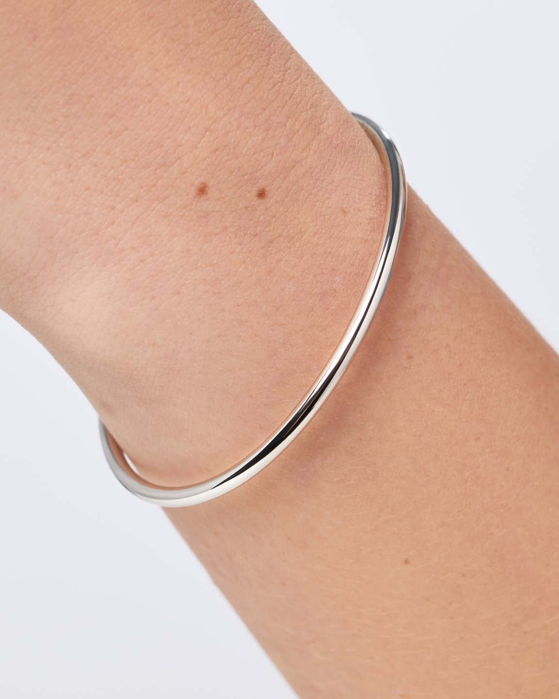 Silver Bangle - Carter Silver (3mm)