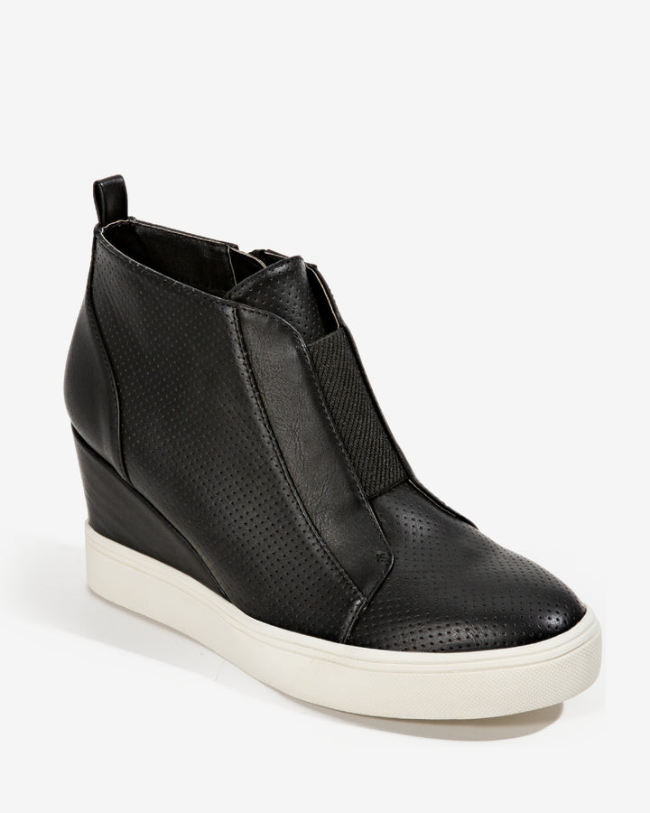 Slip-On Wedge Sneaker Black