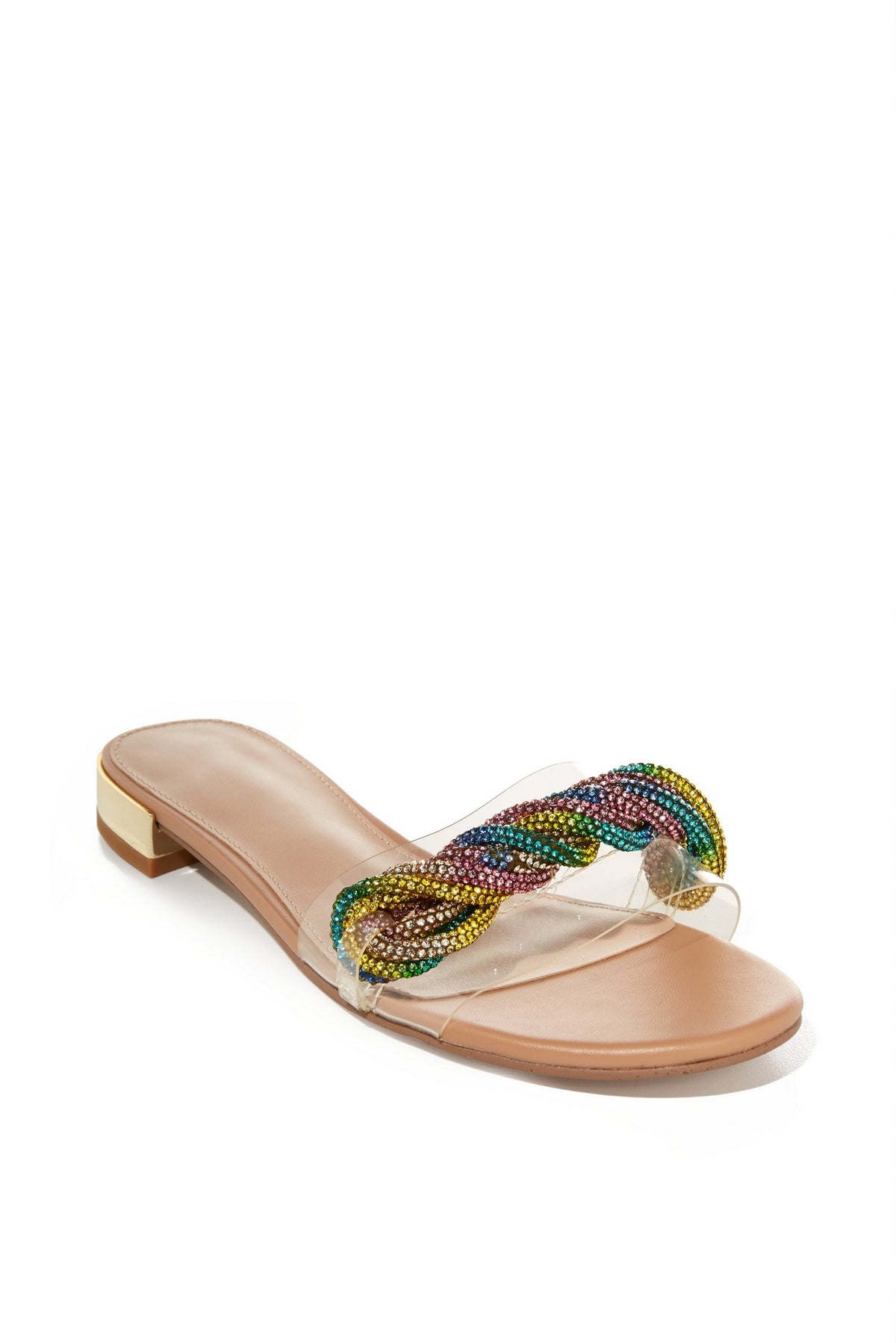 Crystal Embellished Sandal Multi