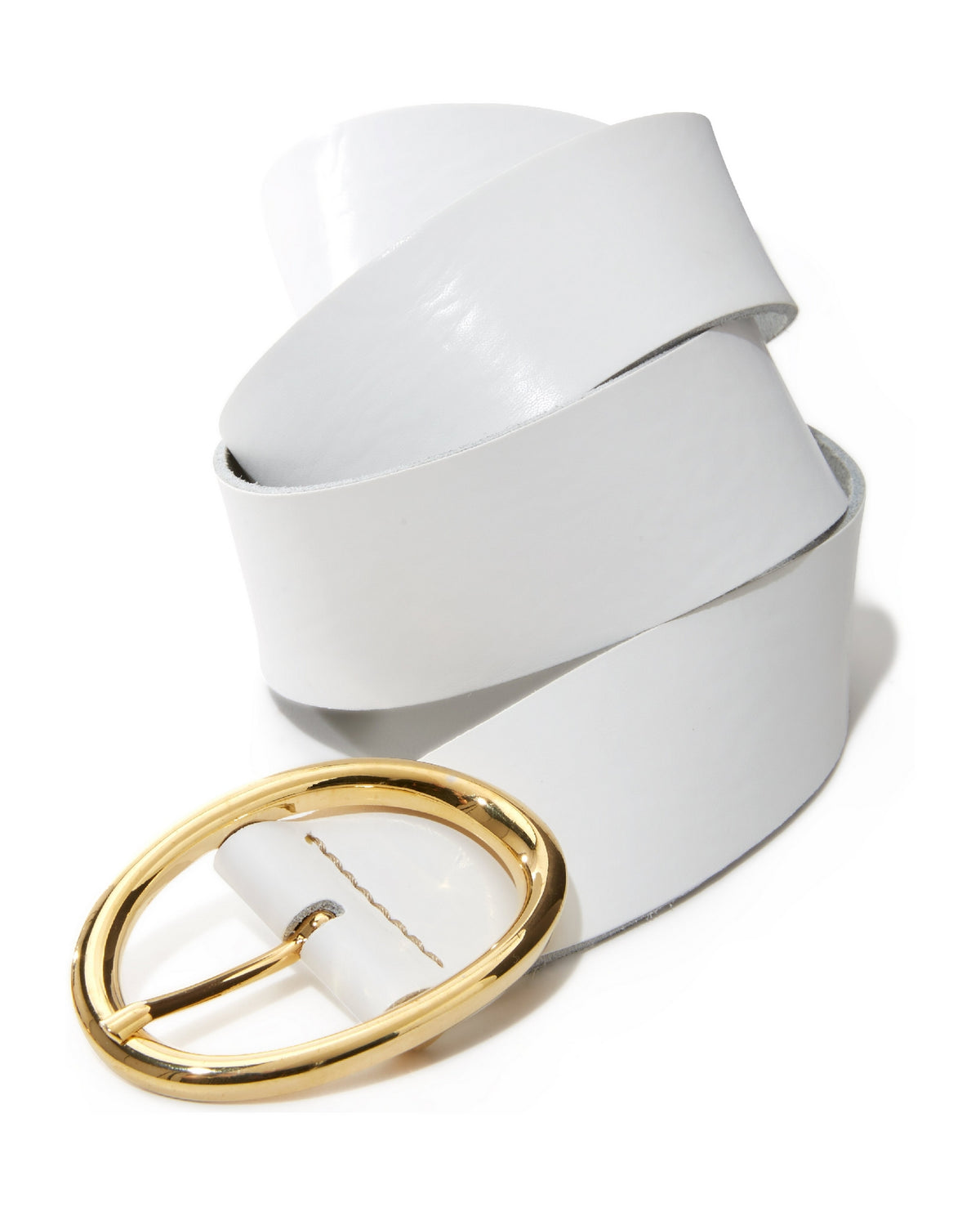 Classic Leather Belt White