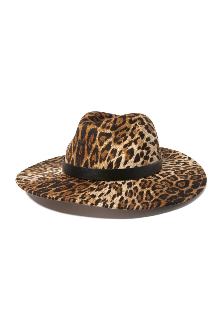 Leopard Fedora Hat Multi