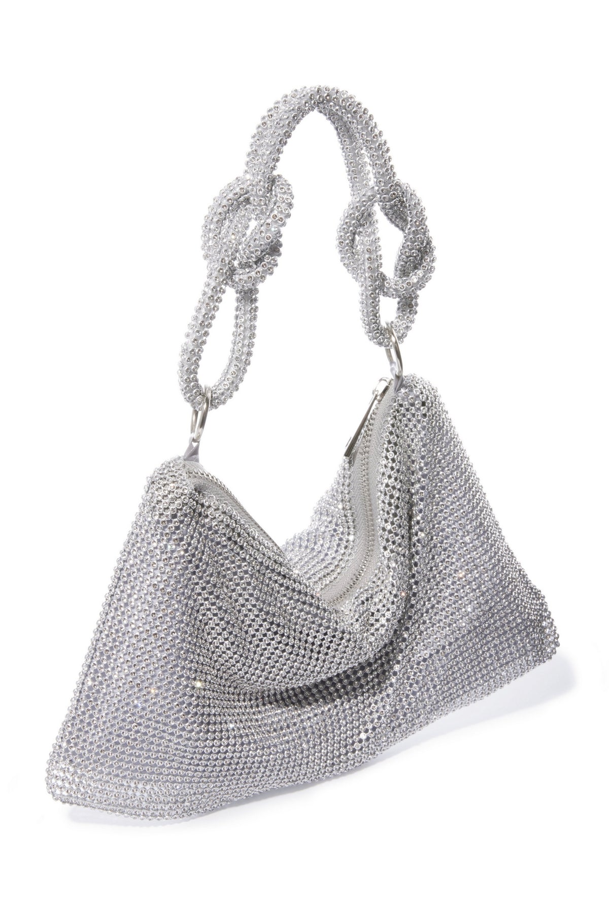 Crystal Mesh Handbag Silver