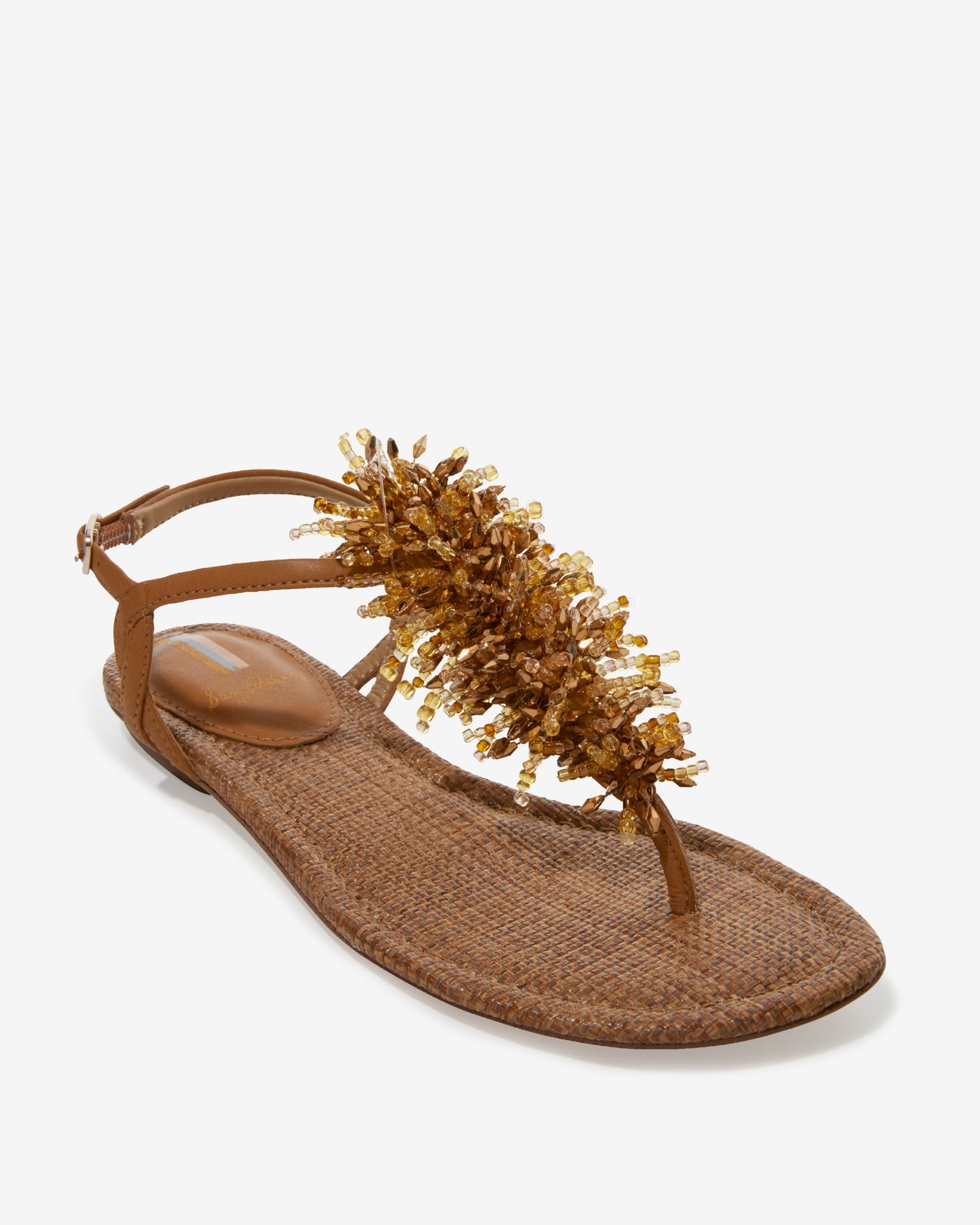Embellished Backstrap Sandal Bronze