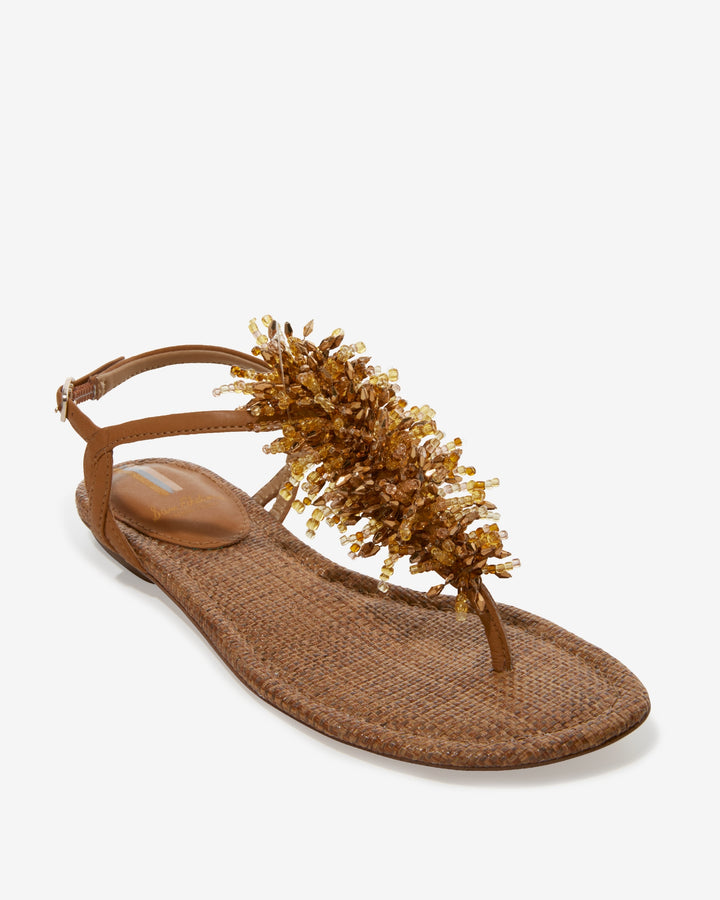 Embellished Backstrap Sandal Bronze