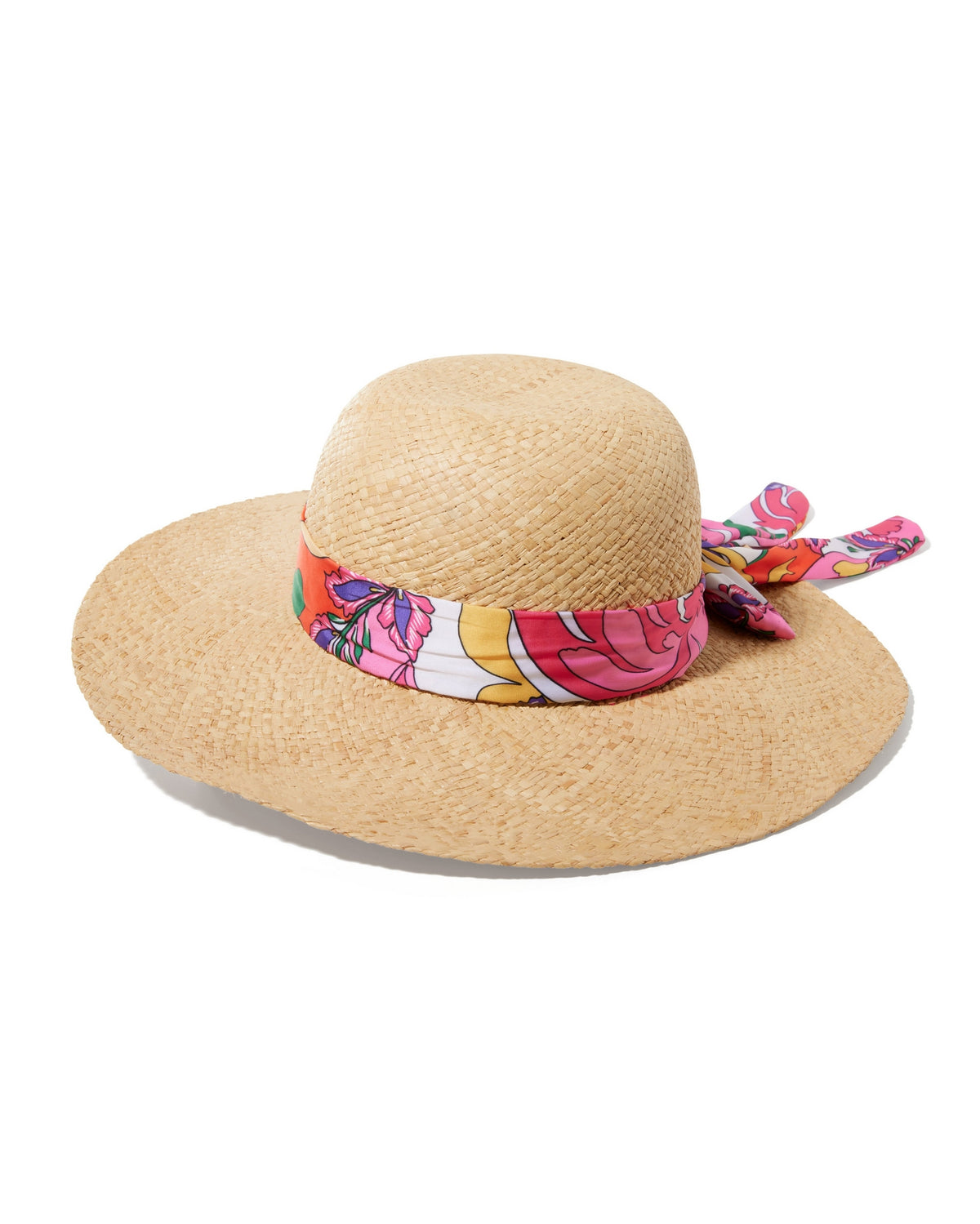 Status Print Straw Hat Natural