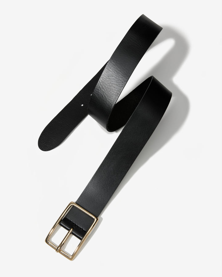 Modern Classic Leather Belt Black