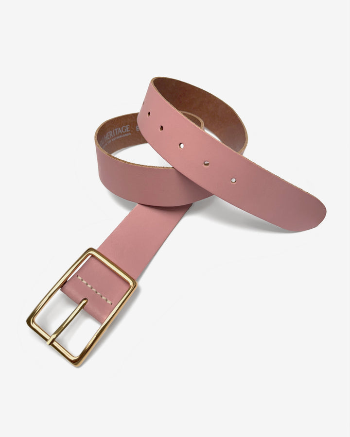 Modern Classic Leather Belt Light Pink