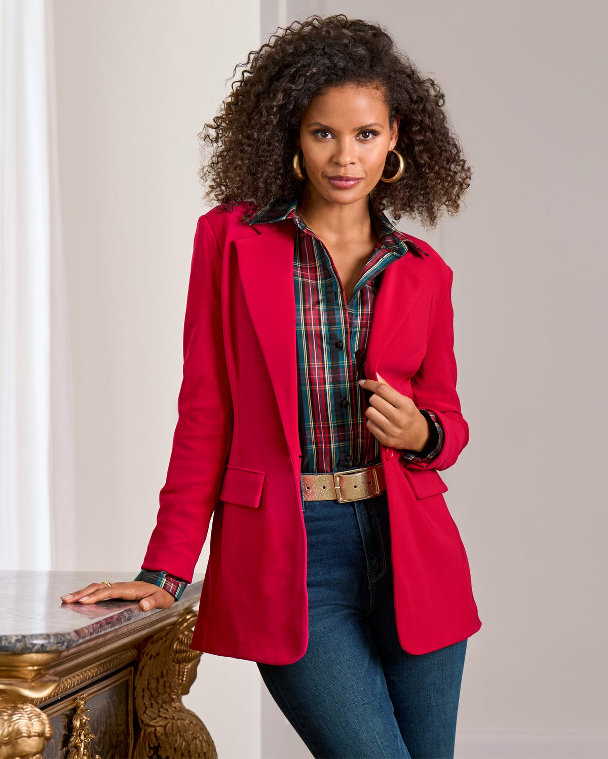 Beyond Travel Classic Boyfriend Blazer French Kiss