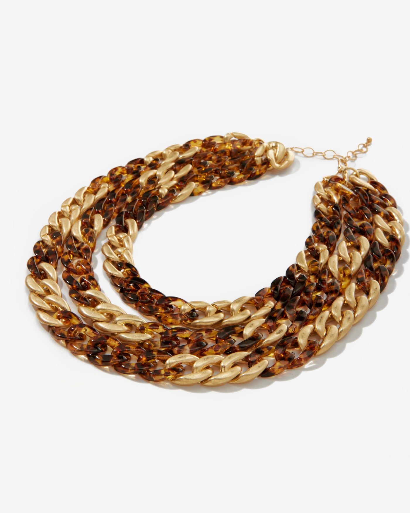 Tortoise Shell Necklace Brown