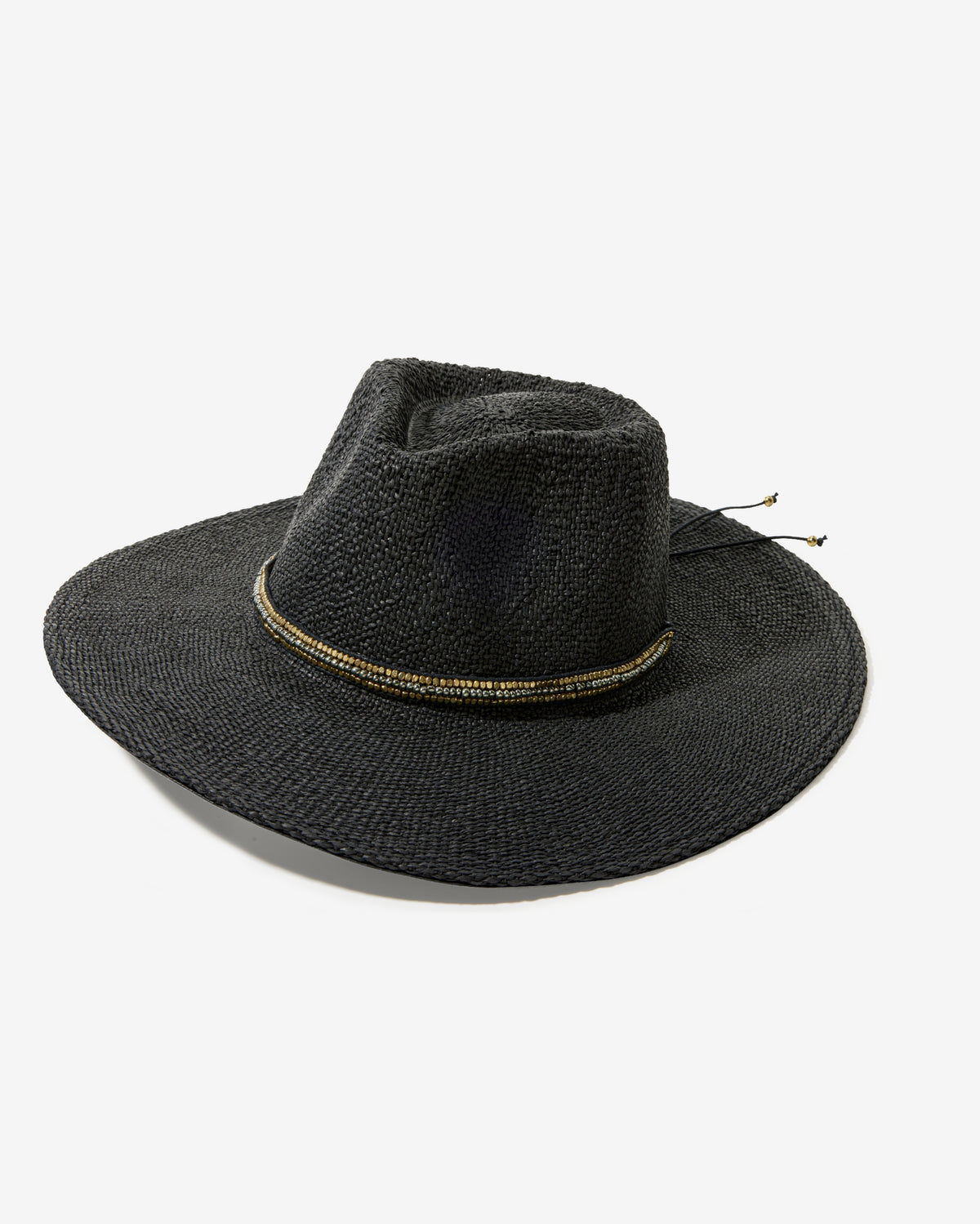Monte Carlo Straw Hat Black