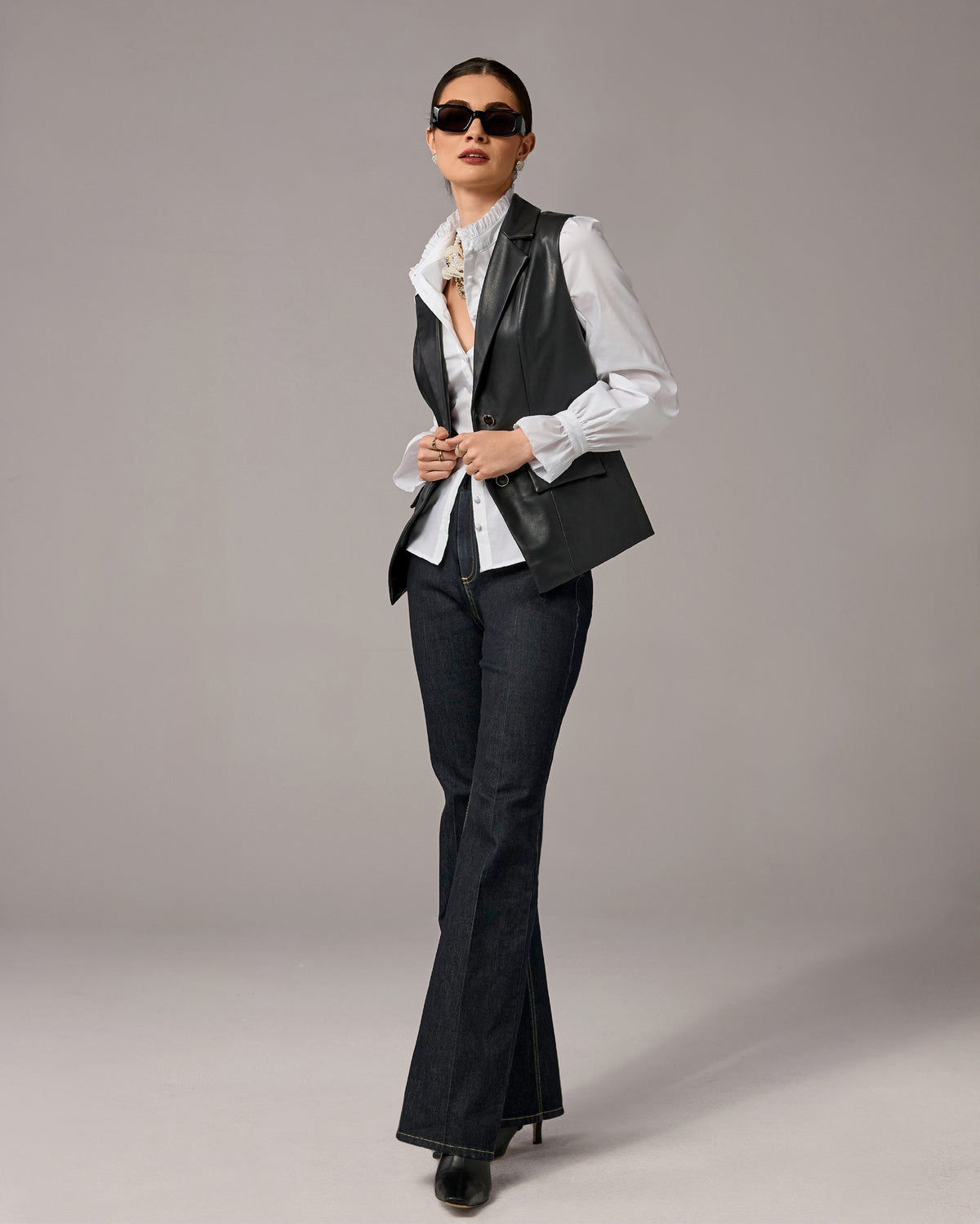 Monterey High Rise Trouser Jean Dark Rinse
