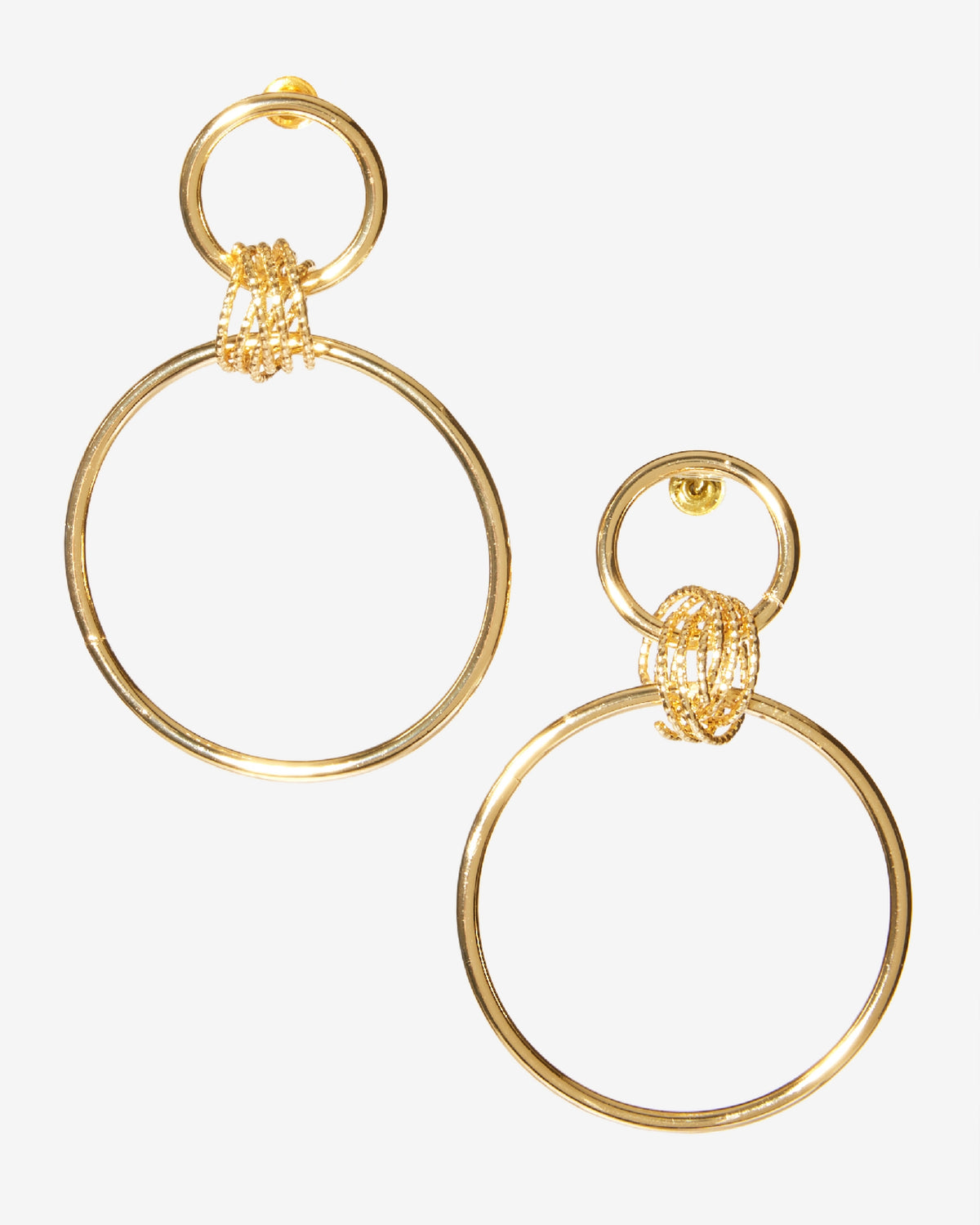 Hoop Drop Earring Gold