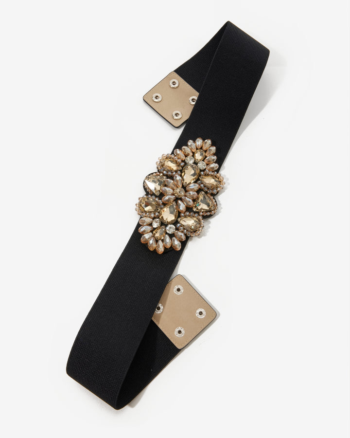 Embellished Waist Belt Black/Gold
