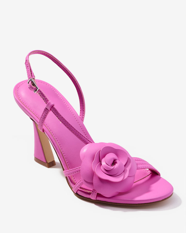 Flower Strap Heel Pink