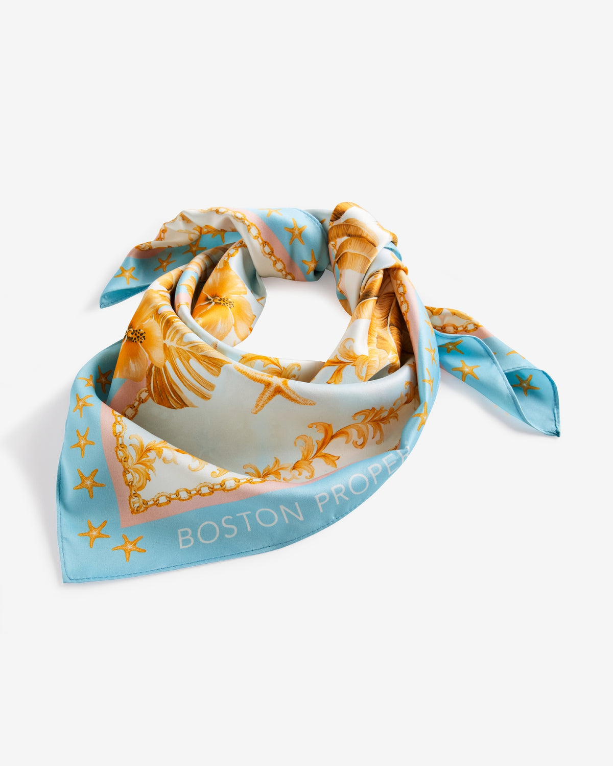 Boston Proper Printed Scarf Stunning Sealife