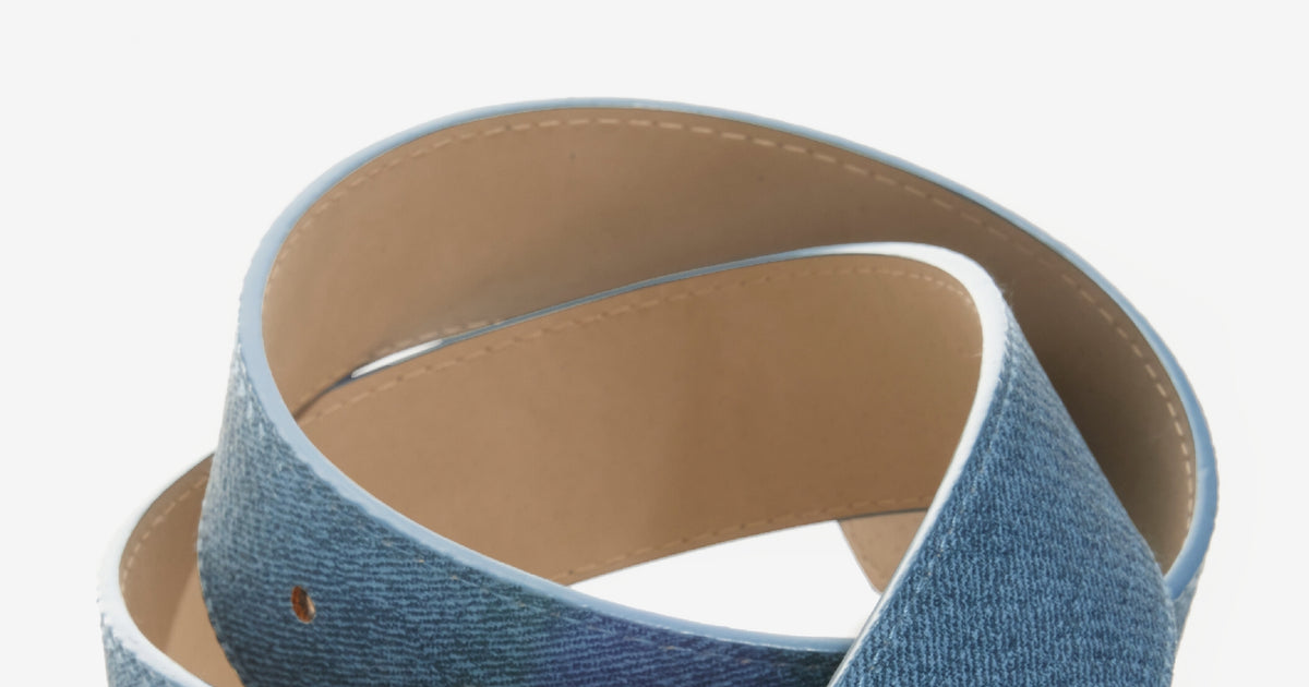 Reimagined Denim Logo Belt Buckle with Rhinestones Shyanne Women main image 4