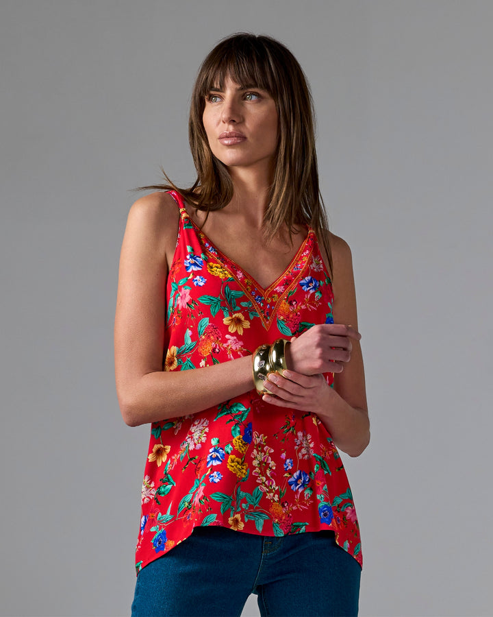 Easy Chic V Neck Blouse Botanical Dreams