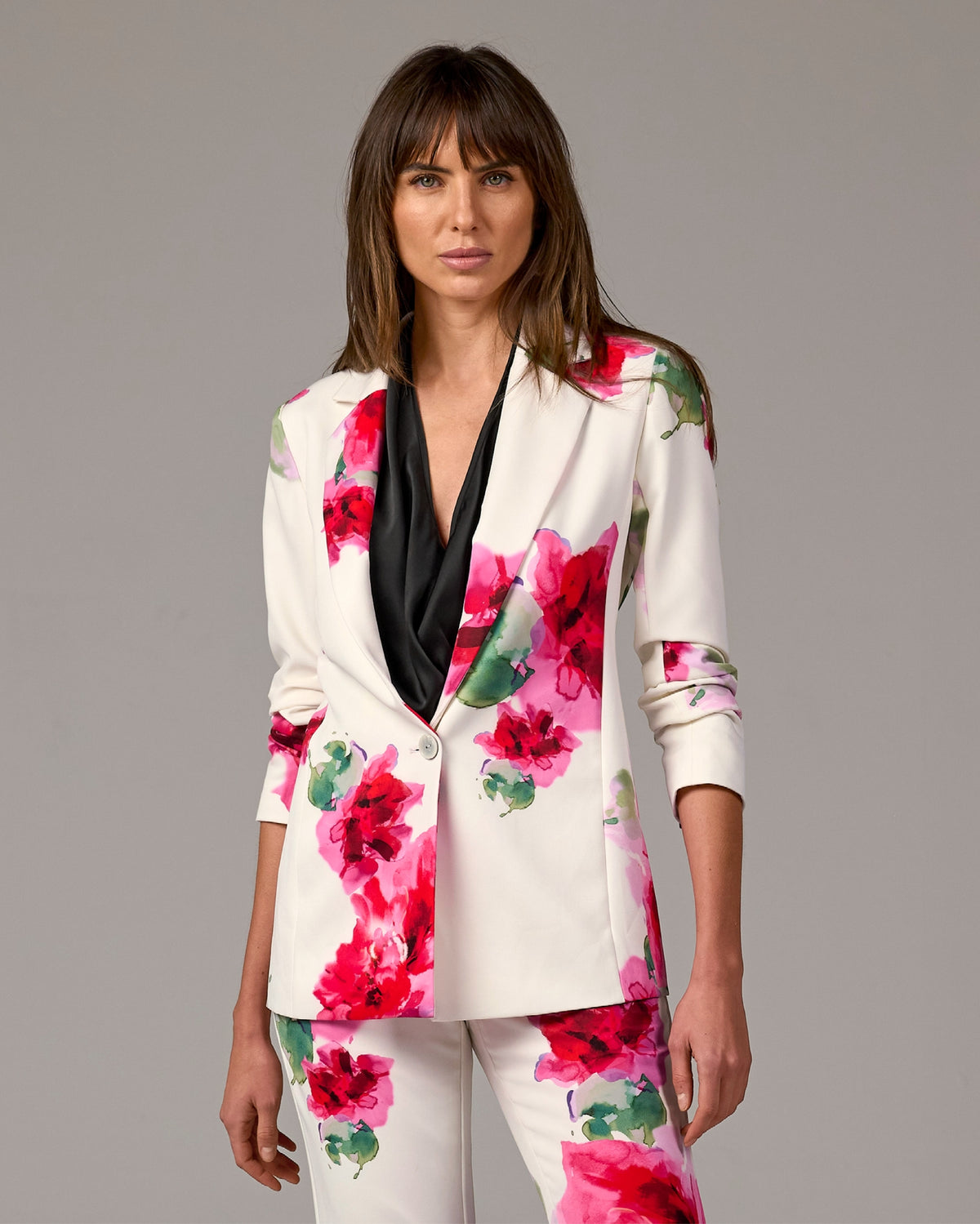 Painted Fleurs Relaxed Blazer Painted Fleurs