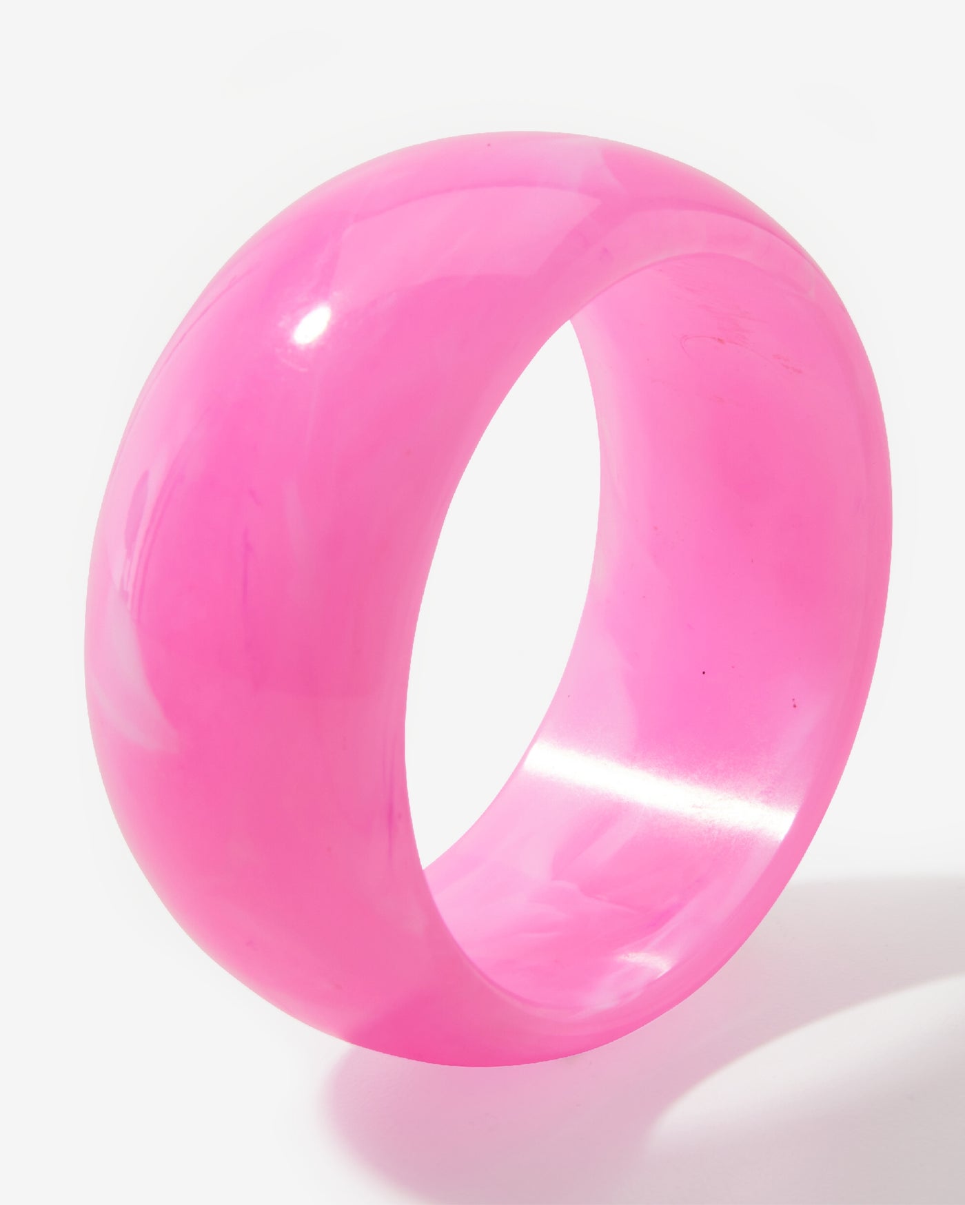 Marbled Acrylic Bangle Hot Pink