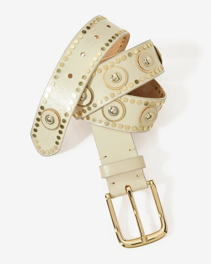Gold Embellished Belt Off White
