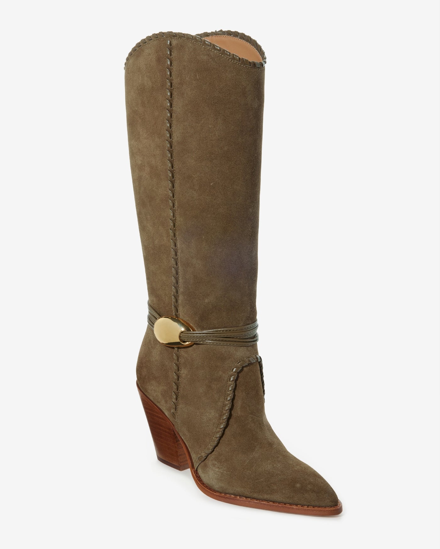 Hardware Western Boot Olive