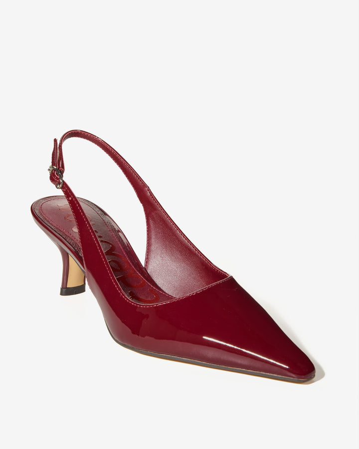 Sling-Back Kitten Heel Wine
