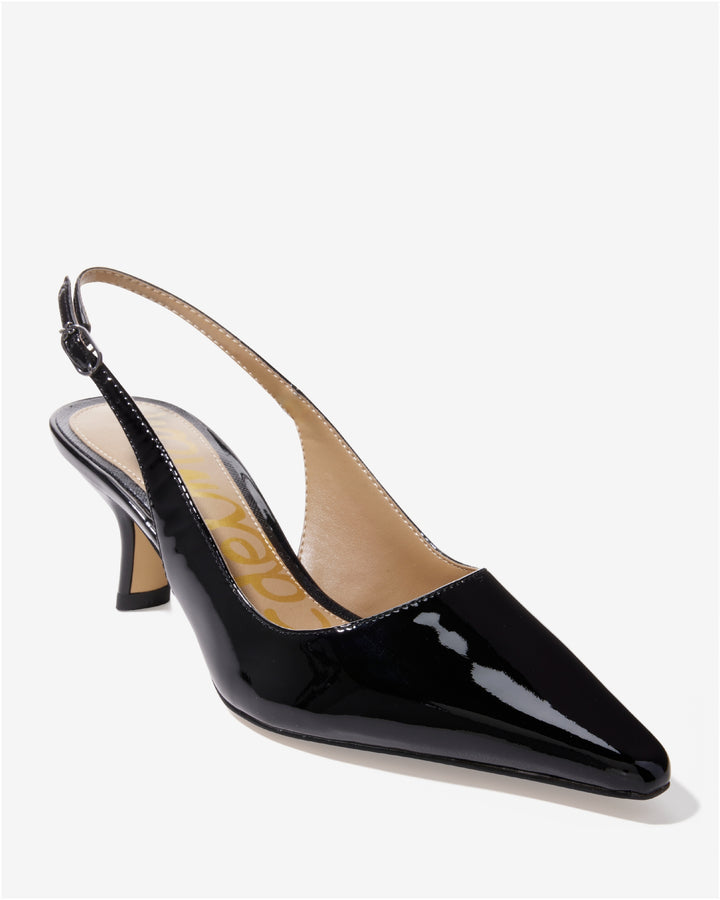 Sling-Back Kitten Heel Black