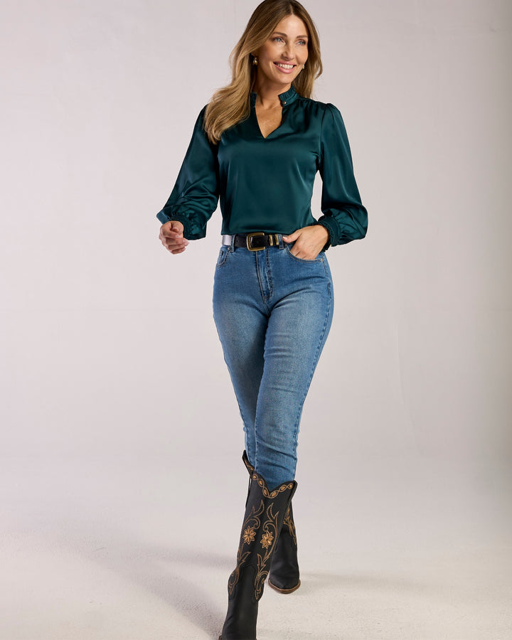 Aspen High Rise Skinny Jean Medium Wash Denim