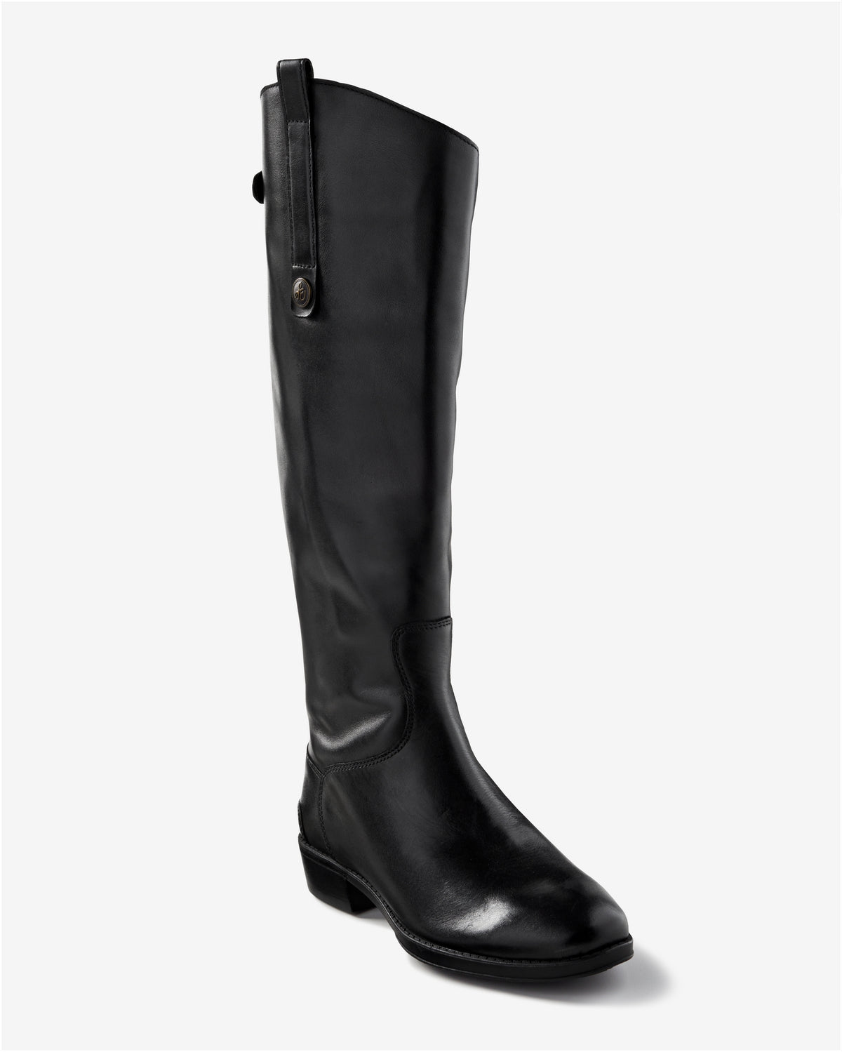 Curved Shaft Riding Boot Black