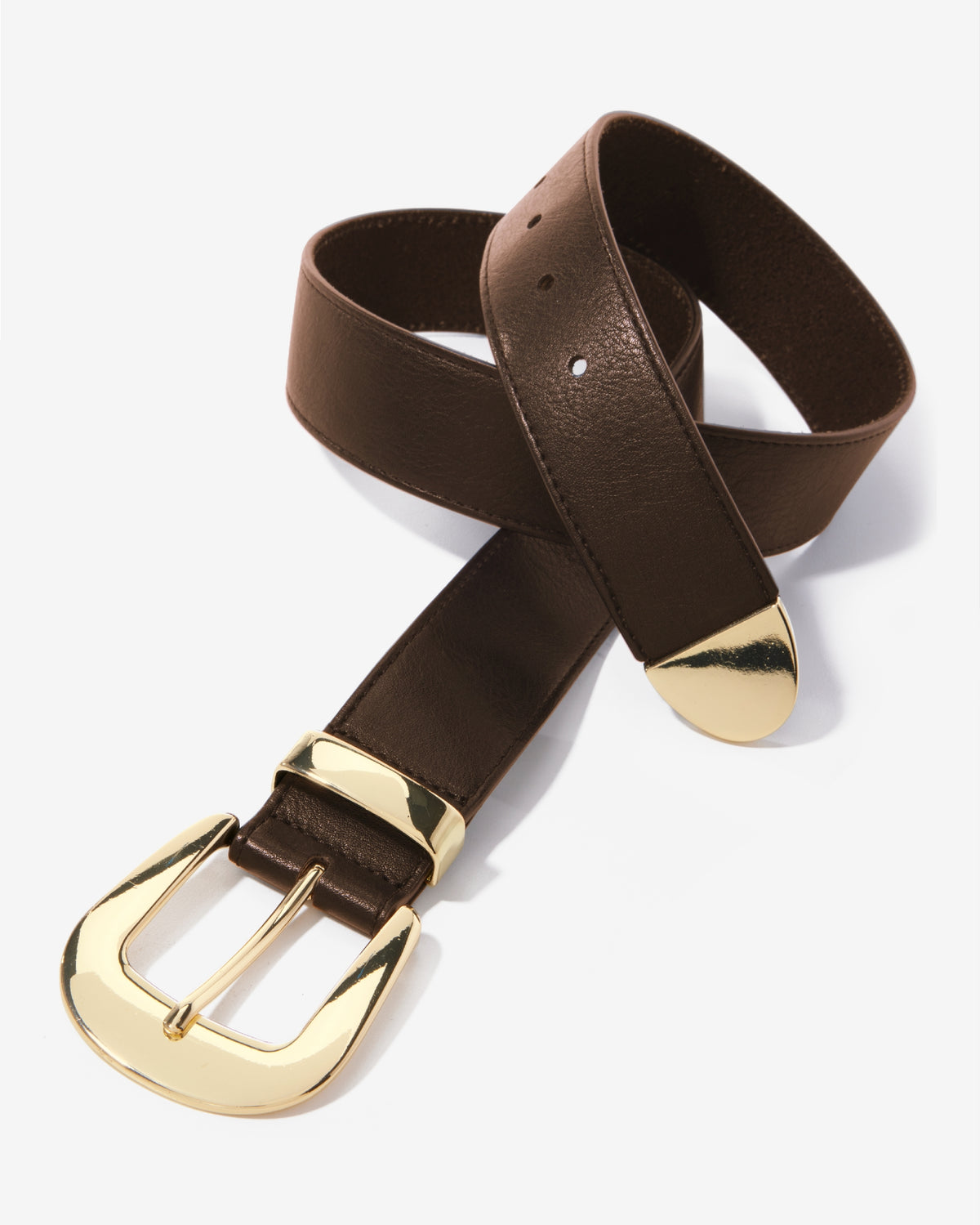 Modern Chic Belt Chocolate