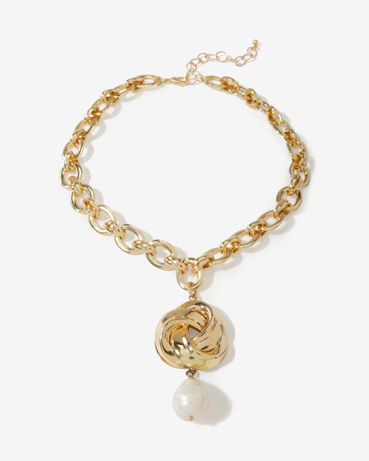 Pearl Pendant Necklace Gold