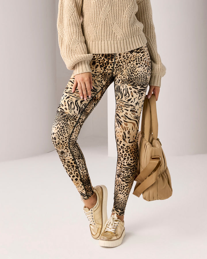 High Waisted Printed Sport Legging Amazon Animal