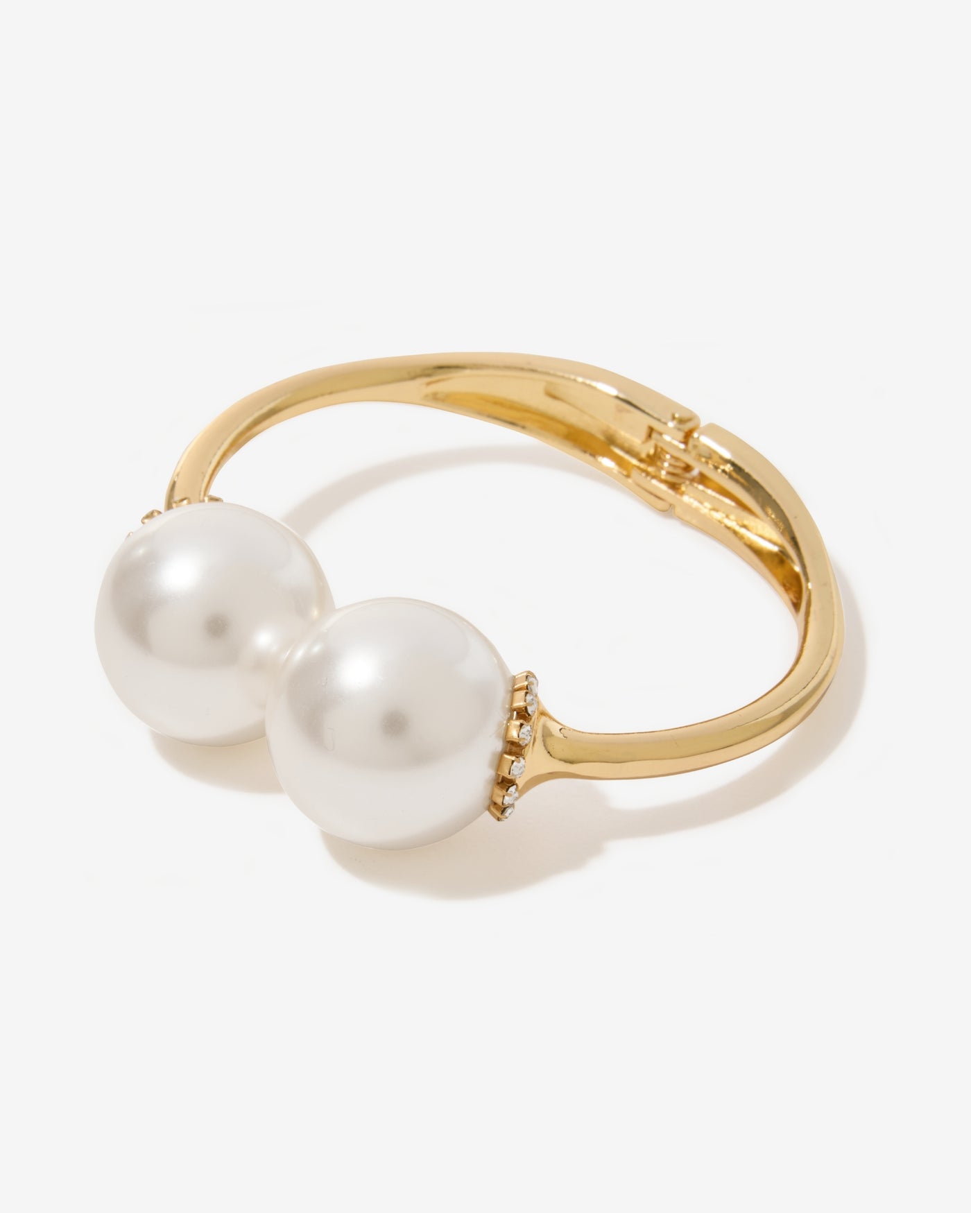 Double Pearl Cuff Gold