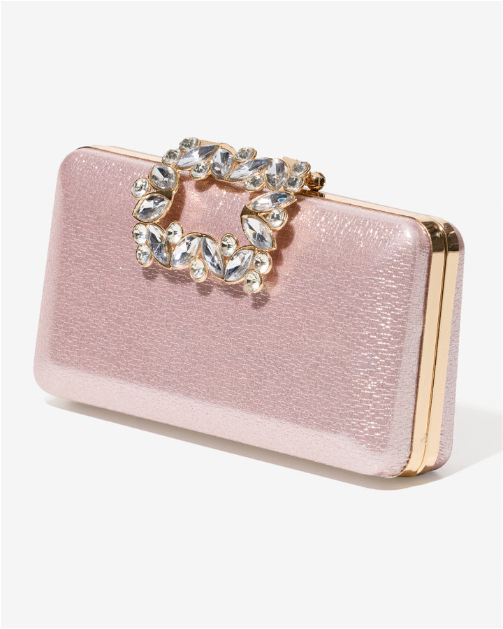Glitter and Crystal Clutch Pink