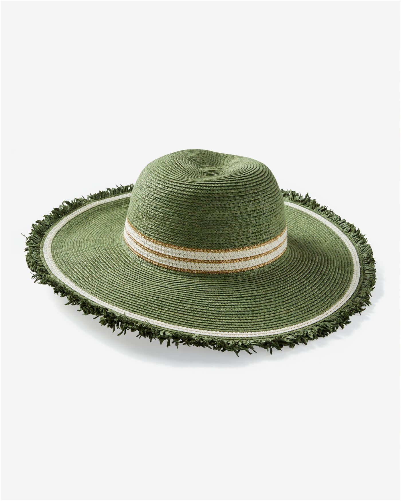 Olive Raffia Sun Hat Olive